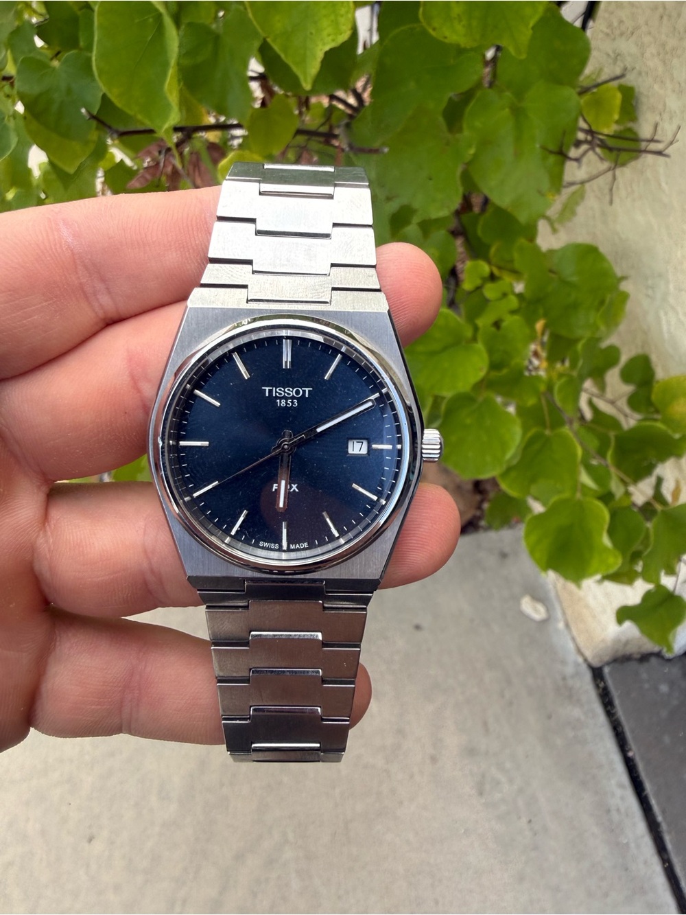Tissot Men's Stainless Steel Watch with Blue Dial